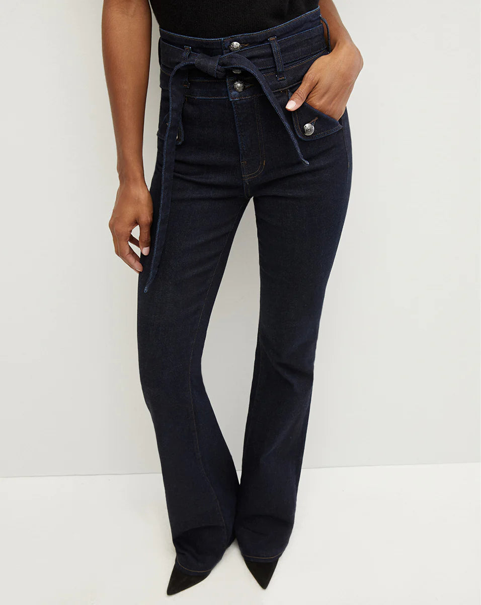 Veronica Beard - Giselle High Rise Skinny Flare -  Indigo