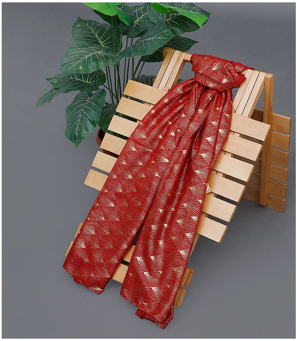 WA1314-MAROON-Scarf For Women