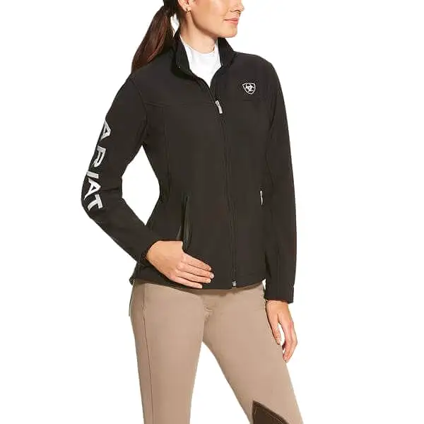 Women's Ariat NEW Team Black Softshell Jacket - Black